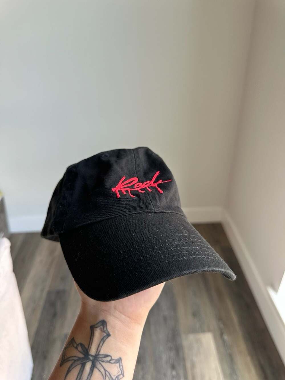 Playboi Carti Whole Lotta Red Embroidered Black Baseball Cap